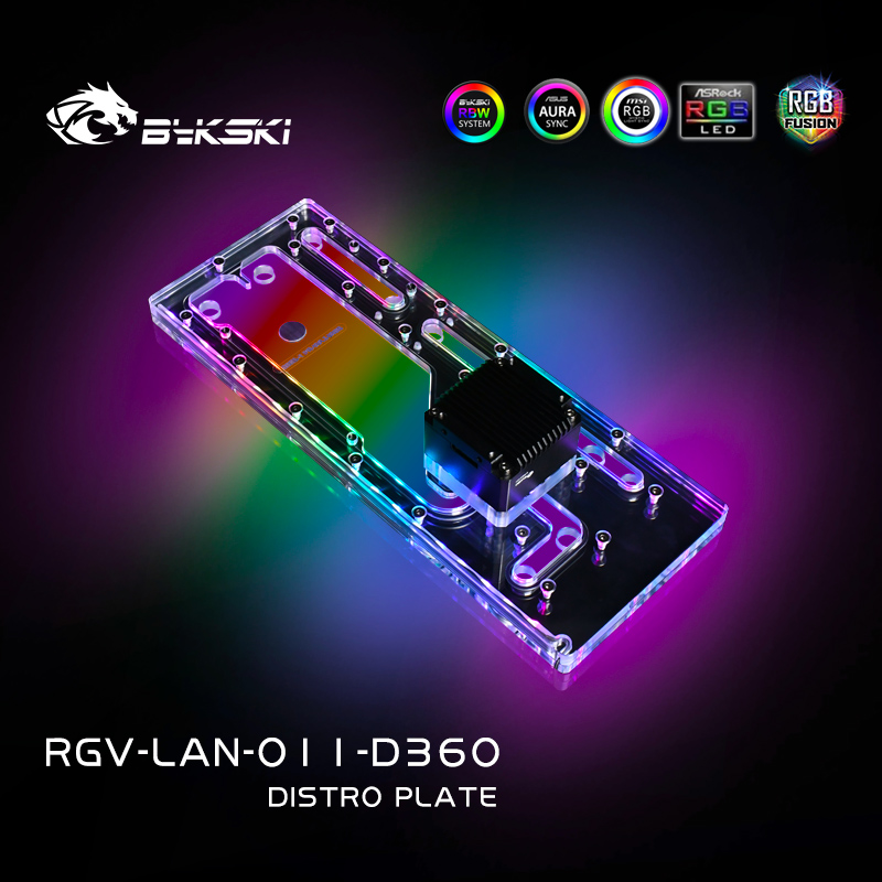 BYKSKI Distro Plate Acrylic Bo - огляд і ціна Distro Plate Ddc Pump Combo
