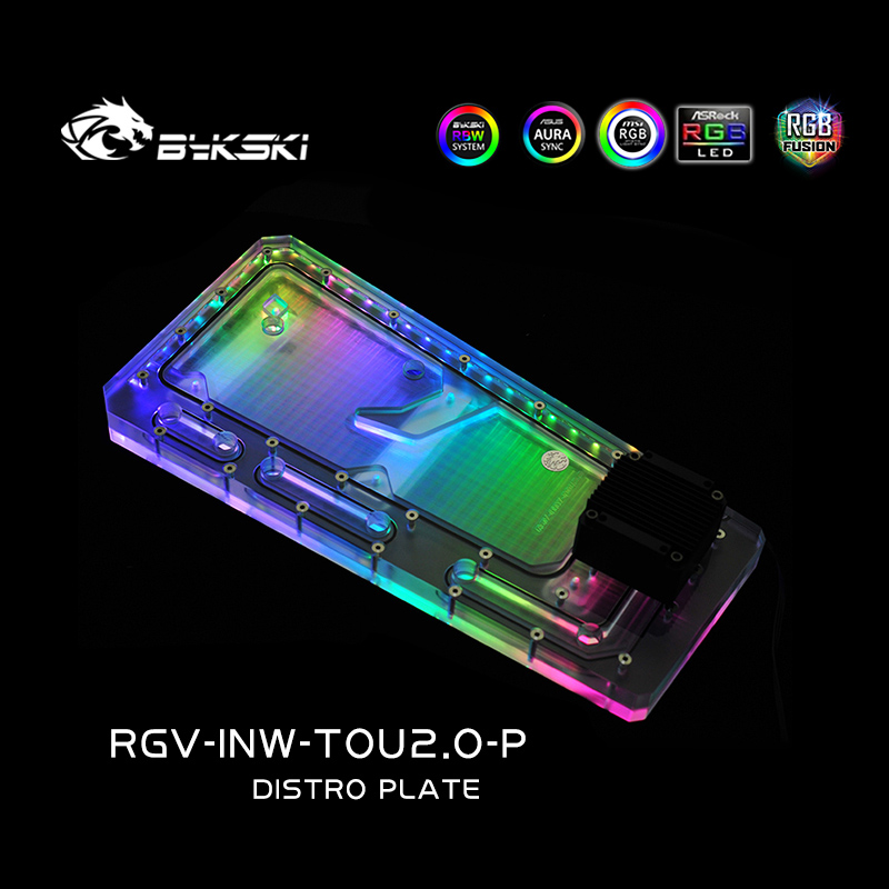 BYKSKI RGV-INW-TOU2.0-P Acryli - огляд і ціна Distro Plate Ddc Pump Combo