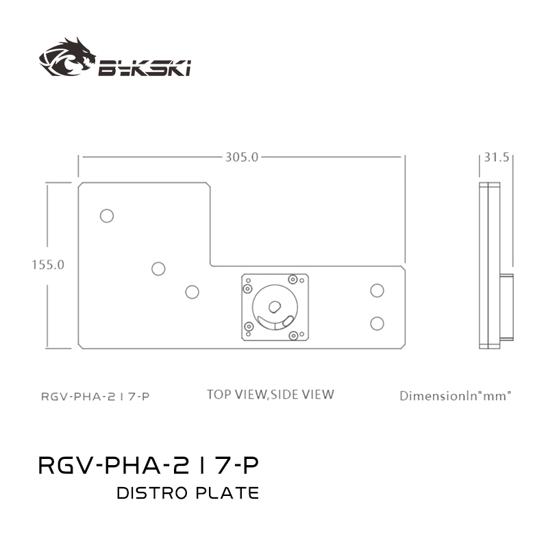 Bykski RGV-PHA-217-P Acrylic D - огляд і ціна Distro Plate Ddc Pump Combo