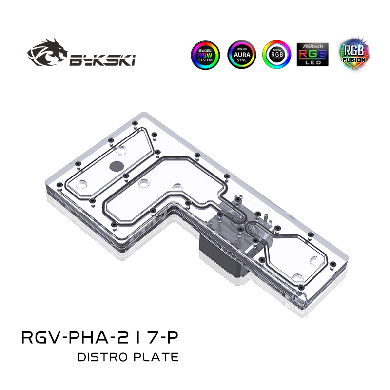 Bykski RGV-PHA-217-P Acrylic D - огляд і ціна Distro Plate Ddc Pump Combo