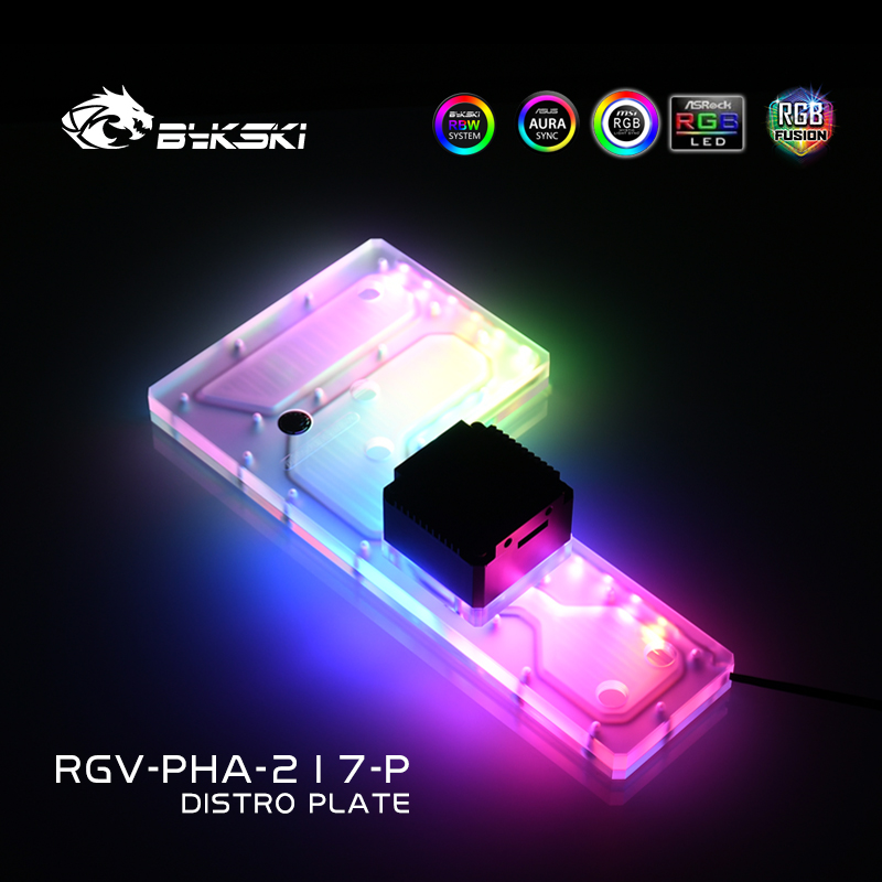 Bykski RGV-PHA-217-P Acrylic D - огляд і ціна Distro Plate Ddc Pump Combo