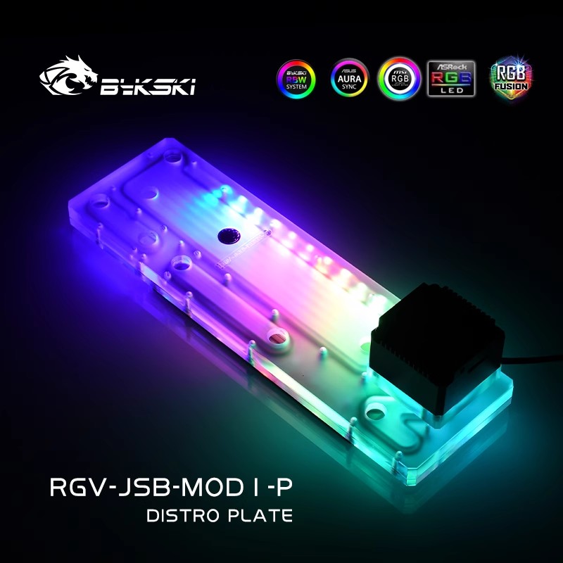 BYKSKI Acrylic Board Water Cha - огляд і ціна Distro Plate Ddc Pump Combo